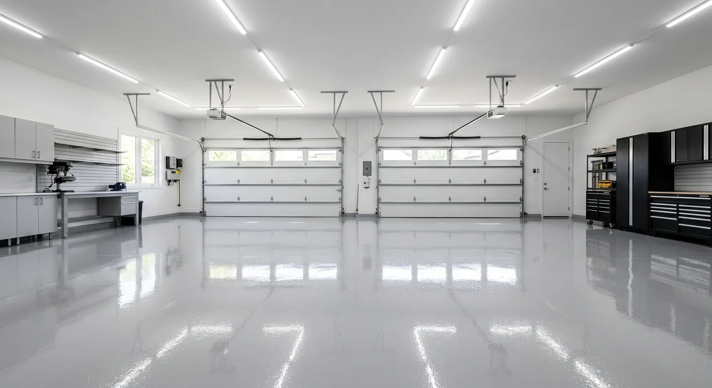 Luxury polyaspartic floor