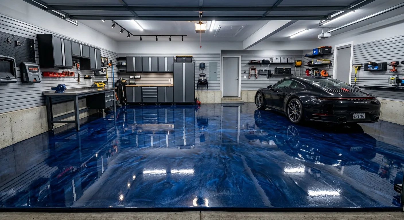 Artistic metallic epoxy