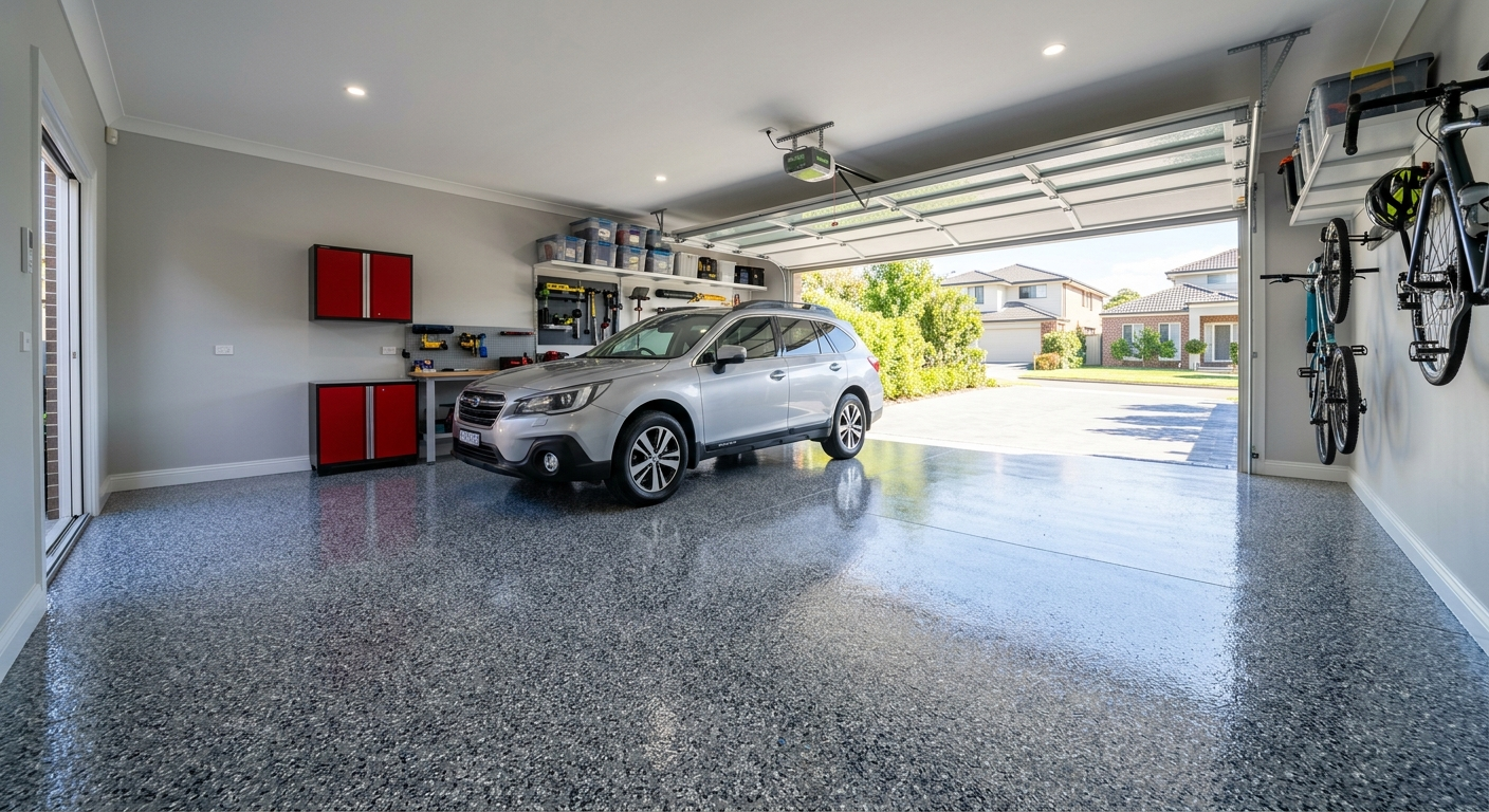Full flake epoxy flooring Sydney