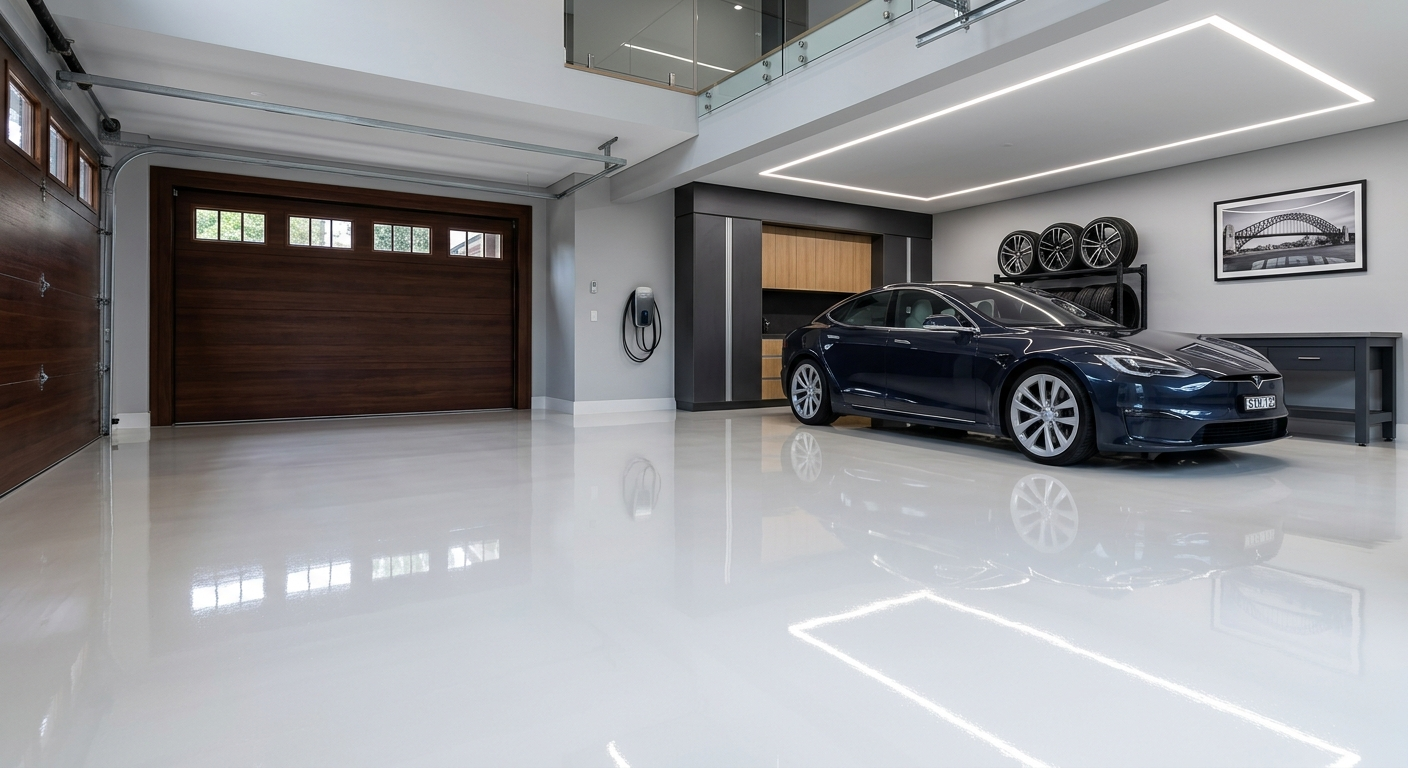 Luxury polyaspartic floor Sydney