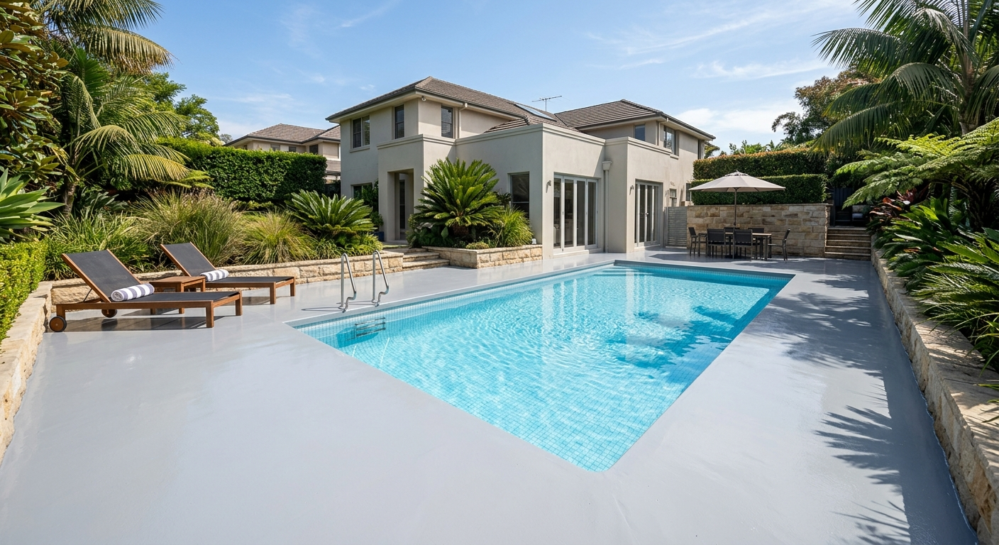 Pool surround epoxy
